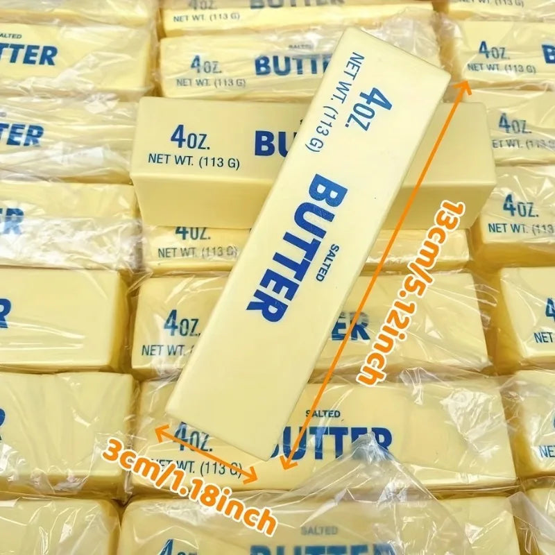 1PC Squishy Butter Stick: Soft, Yellow, 4oz. Toy with Creamy Scent - Perfect for Play and Sensory Fun